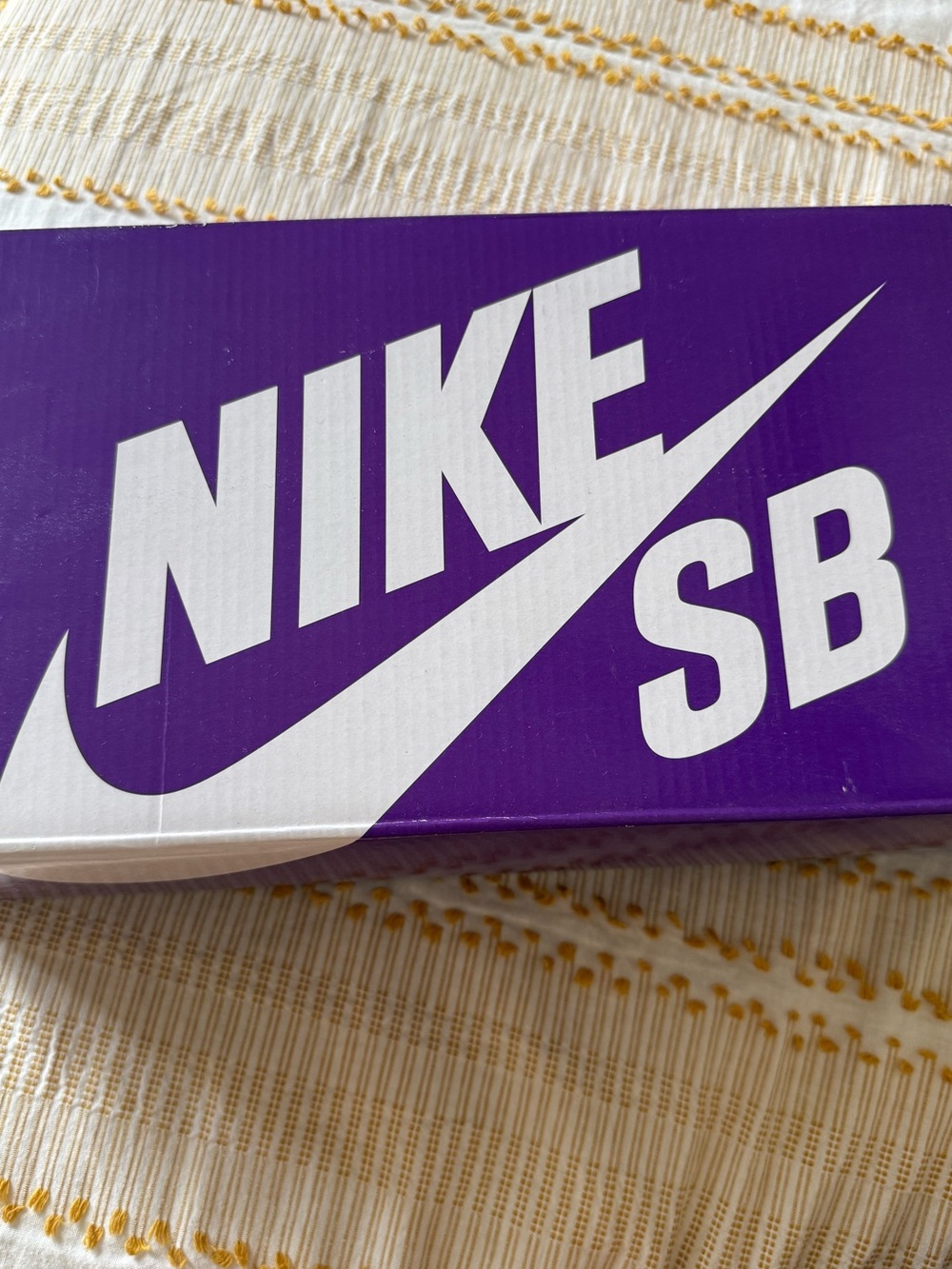 Nike Purple SB Shoebox with White Swoosh